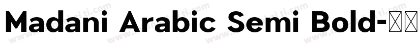 Madani Arabic Semi Bold字体转换